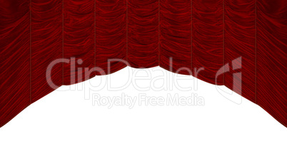 Red Curtain with beautiful pattern