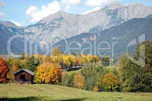 Fall in austrian alps