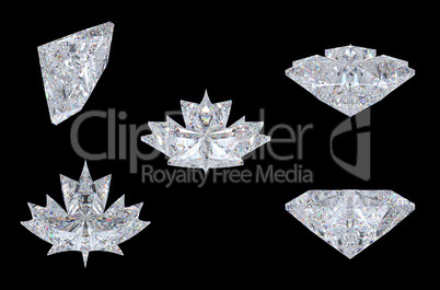 Views of maple leaf diamond