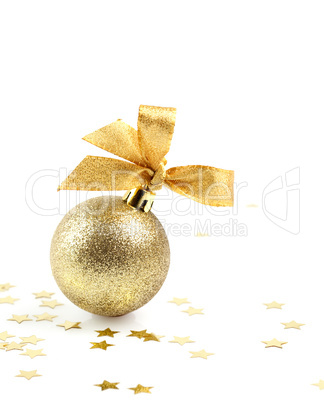 Weihnachtskugel und Sterne/ christmas ball and stars
