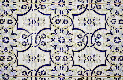 Traditional Portuguese glazed tiles