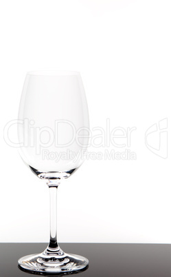 leeres Weissweinglas/ empty white wine glass