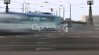 City traffic time lapse