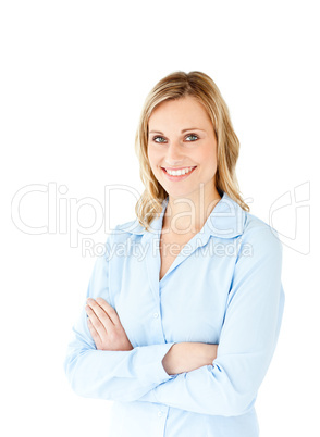 Portrait of a successful businesswoman with folded arms