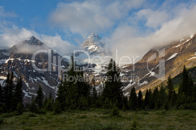 Mount Assiniboine in the Rocky Mountains of Canada