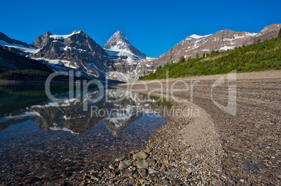 Mount Assiniboine in the Rocky Mountains of Canada