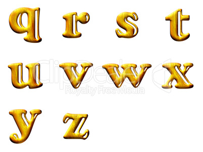 Set 3D letters