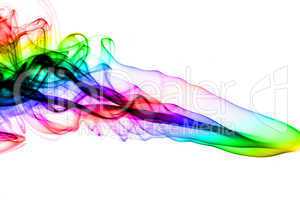 Abstraction. Colorful fume swirl