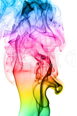 Bright colorful fume abstraction