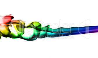 Bright colorful fume waves