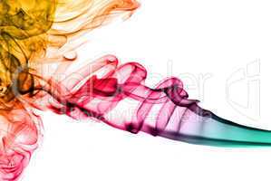 colored fume abstract pattern