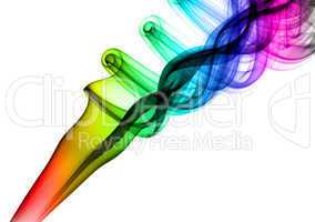 Colorful magic Abstract fume swirl