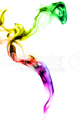 Gradient colored fume abstract