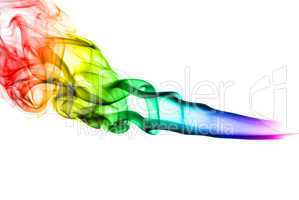 Gradient colored fume abstract