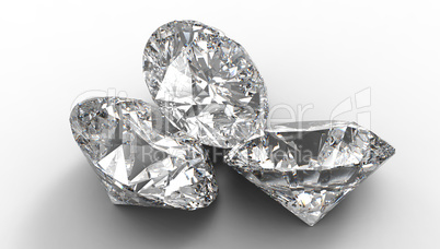 Group of Three large diamonds