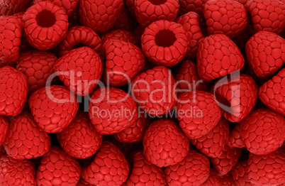 Red raspberry texture or backround