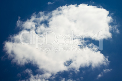 Single cloud in the blue sky