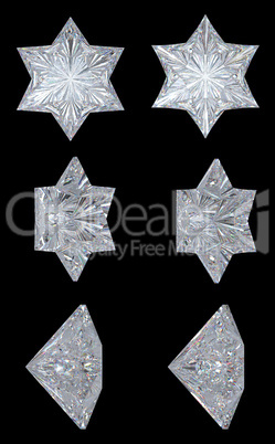 Star of David or hexagram Diamond