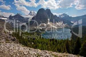 Mount Assiniboine in the Rocky Mountains of Canada