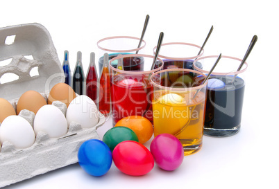 Ostereier färben - easter eggs colour 09