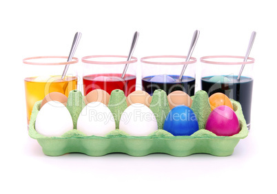Ostereier färben - easter eggs colour 12