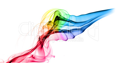 Abstract colorful fume pattern