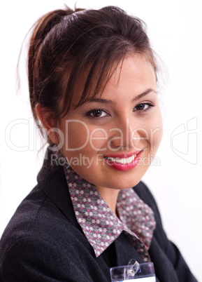 Portrait of friendly businesswoman