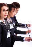 Business conference attendants
