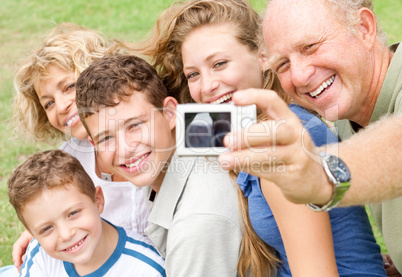 Portrait of extended family