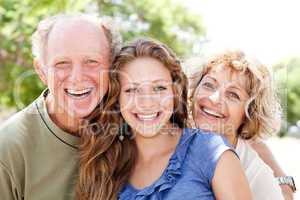 Portrait of happy family