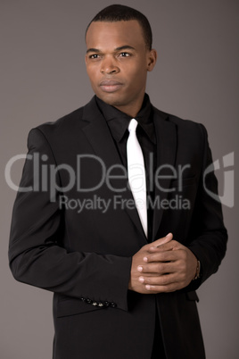 Portrait of confident african american business man