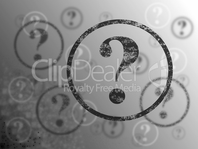 Question Mark Background BW