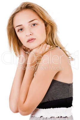 Portrait of young adult women model