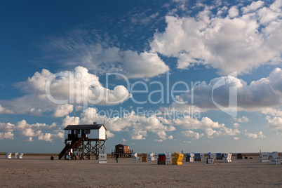 Strand an der Nordsee bei Sankt Peter-Ording