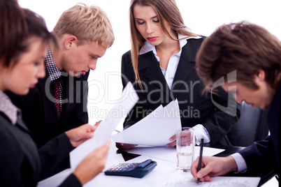 group of business people at work