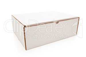Blank White Cardboard Box Isolated
