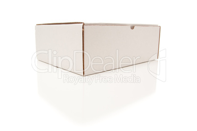 Blank White Cardboard Box Isolated