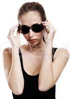 Sexy fashion woman with sunglasses