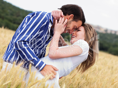 young couple in love