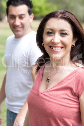 Happy woman with her husband