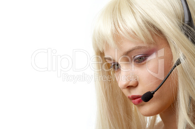 customer service blonde