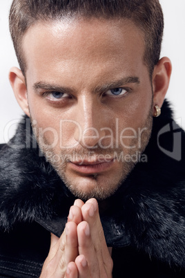 Close up portrait of a young male