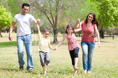 Childrens playing in jolly mood