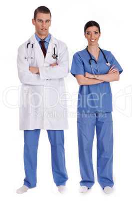 Couple of young doctors