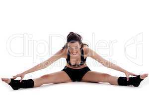 Fitness woman doing streching exercise