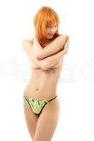 topless redhead #3