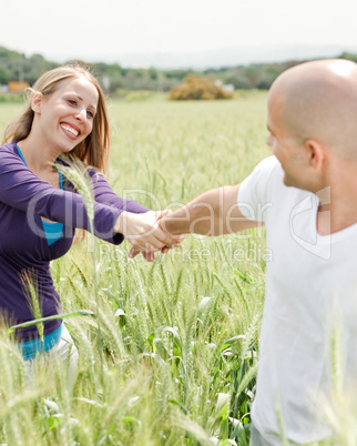 Romantic couple in love