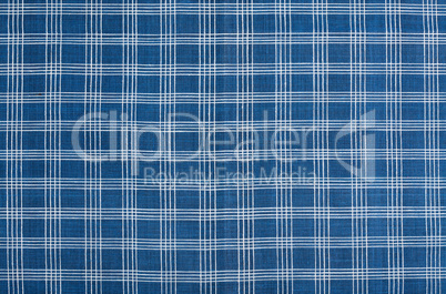 Cotton Blue and White Striped Background with Vignette