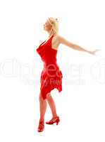 dancing lady in red