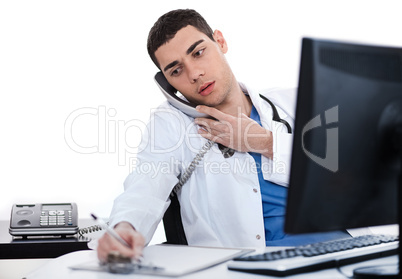 Doctor busy during duty time